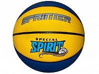 Мяч баскетбол/баскетбольный мяч/ Мяч для игры в баскетбол  SPRINTER SPECIAL SPIRIT. Размер 7. Цвет: синий с желтым