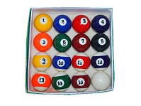 Шары бильярдные/Шары для игры в бильярд/Бильярдные шары  Standart для игры в американский бильярд/ пул,  57 мм, 12 штук