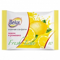 Влажные салфетки Belux Fresh line Лимон 10 шт 467