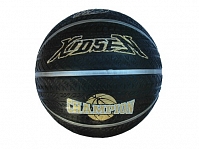 Мяч баскетбол/баскетбольный мяч/ Мяч для игры в баскетбол 'StreetBasket'. Размер: 7. Цвет основной: чёрный с серебристыми и золотистыми элементам