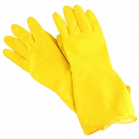 Перчатки хозяйственные FILIORA резиновые, р-р M, 1 пара, желтые/144шт