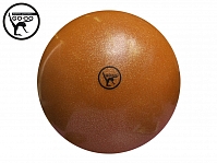 Мяч GO DO для художественной гимнастики. Диаметр 15 см. Цвет оранжевыый имитация "металлика" :Т13-ОРА:Сетка для переноски в комплекте.#31655