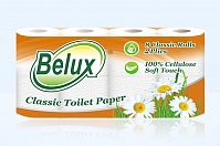 Туалетная бумага Belux 2х-сл Белая 8рул 177