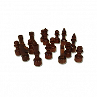Фигуры шахматные (лакированные, деревянные): 2,5'