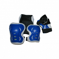 Защита роликовая/ защита скейтбордная/защита велосипедная. В наборе: 2 защиты колена, 2 защиты локтя, 2 защиты кисти. Размер S. (1531)