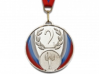 Медаль наградная с лентой, d - 65 мм:(5201-8):