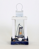 Лампа декоративная с чайкой/Лампа в морском стиле/Морская тематика, 9х17см.