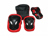 Защита роликовая/ защита скейтбордная/защита велосипедная. В наборе: 2 защиты колена, 2 защиты локтя, 2 защиты кисти. Размер M. (FB-ML)