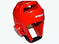 Шлем для тхеквондо/ шлем для единоборств  ZTT. Размер  М. Цвет: красный