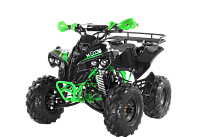 Квадроцикл MOTAX ATV Raptor Super LUX 125 сс черно-зеленый