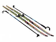 Лыжный комплект STС (лыжи, палки, крепление 75 мм): 195 step
