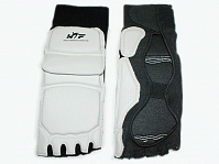 Защита стопы ZTT/ накладки на ноги для единоборств/  тхэквондо. Размер XL. Цвет: черно- белый
