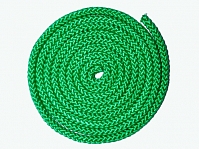 Скакалка гимнастическая, цветная ткань. Длина 3 метра. Цвет зелёный. :(АВ251):