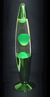 Лампа Вулканическая-зелёный металлик, (H-41см) LSKM1G