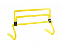 Барьер тренировочный многоуровневый/барьер для кроссфита/барьер для тренировок SPRINTER, регулируемый с тремя уровнями высоты. Цвет:  жёлтый, оранжевый